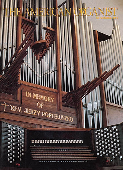 The American Organist, November 1991