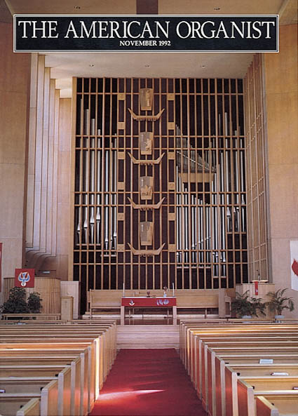 The American Organist, November 1992