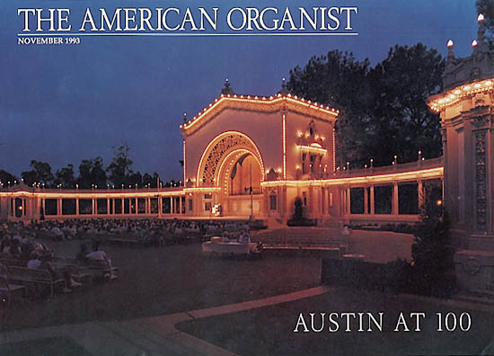 The American Organist, November 1993