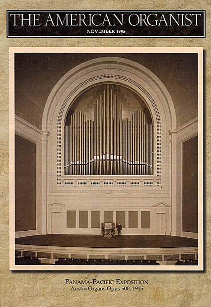 The American Organist, November 1995