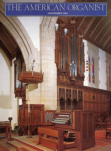 The American Organist, November 1996