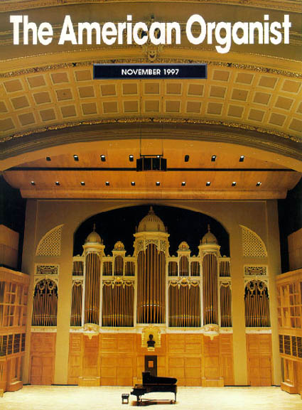 The American Organist, November 1997