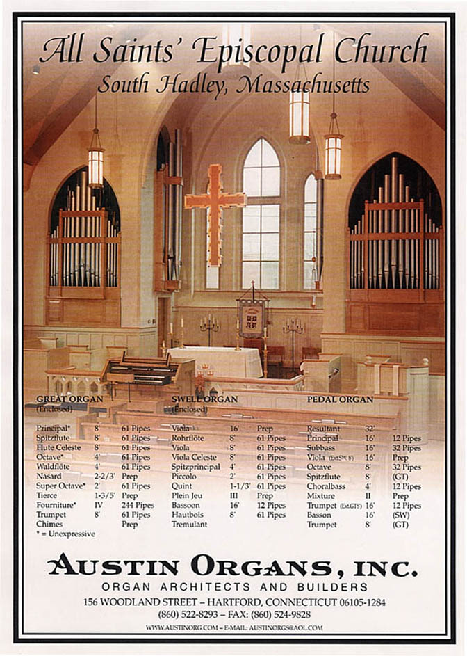 All Saints' Episcopal Church, S. Hadley, Massachusetts