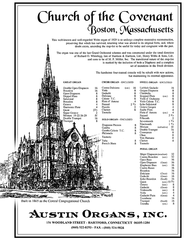 Church of the Covenant, Boston, Massachusetts